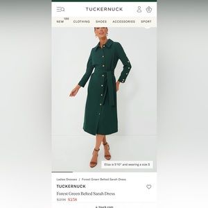 Tuckernuck NWT Cream Belted Sarah Dress, size M